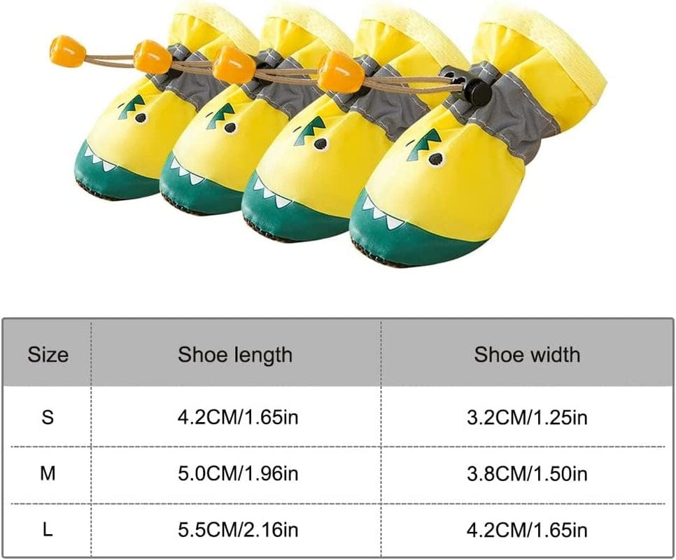 4Pcs Dog Shoes for All Seasons, Pet Boots Non-Slip Paw Protector with Reflective Straps for Small Medium Dogs Indoor & Outdoor Wear Animals & Pet Supplies > Pet Supplies > Dog Supplies > Dog Apparel DONGKER   