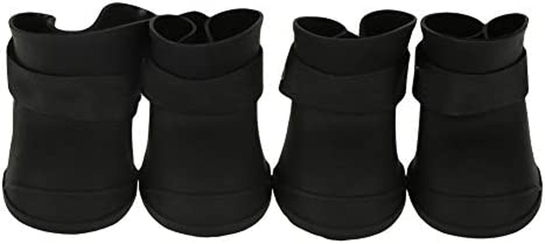 4Pcs Pet Dog Waterproof Boots Indoor Anti-Slip Protective Rain Shoes All Weather Comfortable for Dog Cat Outdoor Foot Protect(M-Black) Animals & Pet Supplies > Pet Supplies > Dog Supplies > Dog Apparel Pssopp   