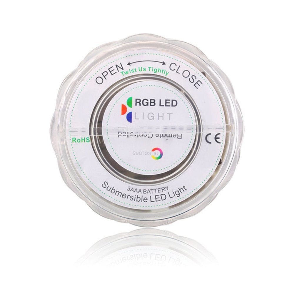 4Pcs RGB Submersible LED Lights Waterproof Battery-Operated Underwater LED Lights Wedding Party Vase Base Light Floral Light for Aquarium Wedding Halloween Christmas with - 24 Keys (White) Animals & Pet Supplies > Pet Supplies > Fish Supplies > Aquarium Lighting YXLX   