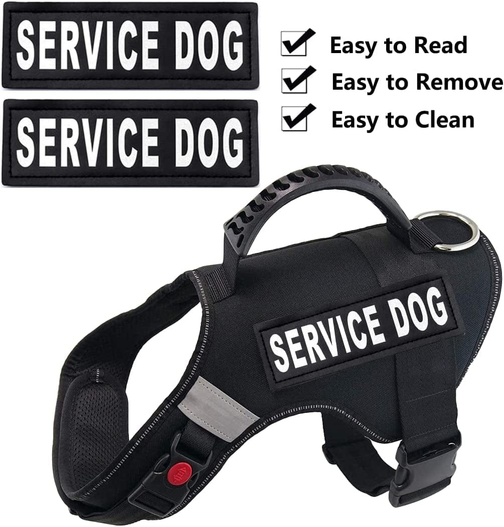 4Pcs Service Dog Patch 6" X 2" - Service Dog in Training/Service Dog Patches,Clear Pattern & Velcro Dog Patches for Vest,Velcro Patches for Dog Harness,Dog Vest Patches Animals & Pet Supplies > Pet Supplies > Dog Supplies > Dog Apparel HAHII   
