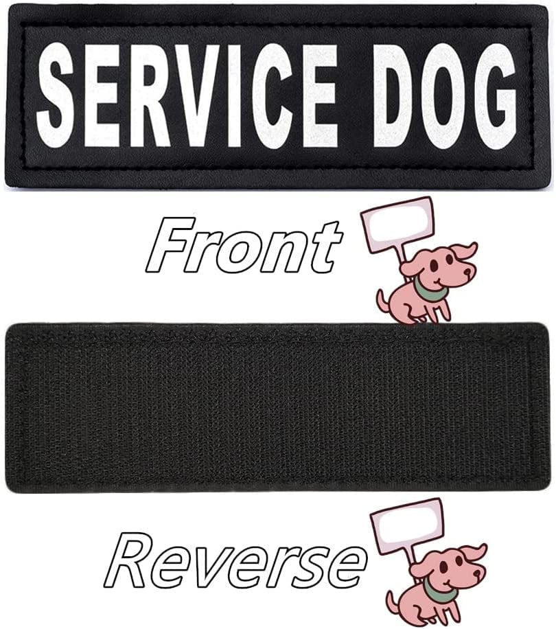 4Pcs Service Dog Patch 6" X 2" - Service Dog in Training/Service Dog Patches,Clear Pattern & Velcro Dog Patches for Vest,Velcro Patches for Dog Harness,Dog Vest Patches Animals & Pet Supplies > Pet Supplies > Dog Supplies > Dog Apparel HAHII   