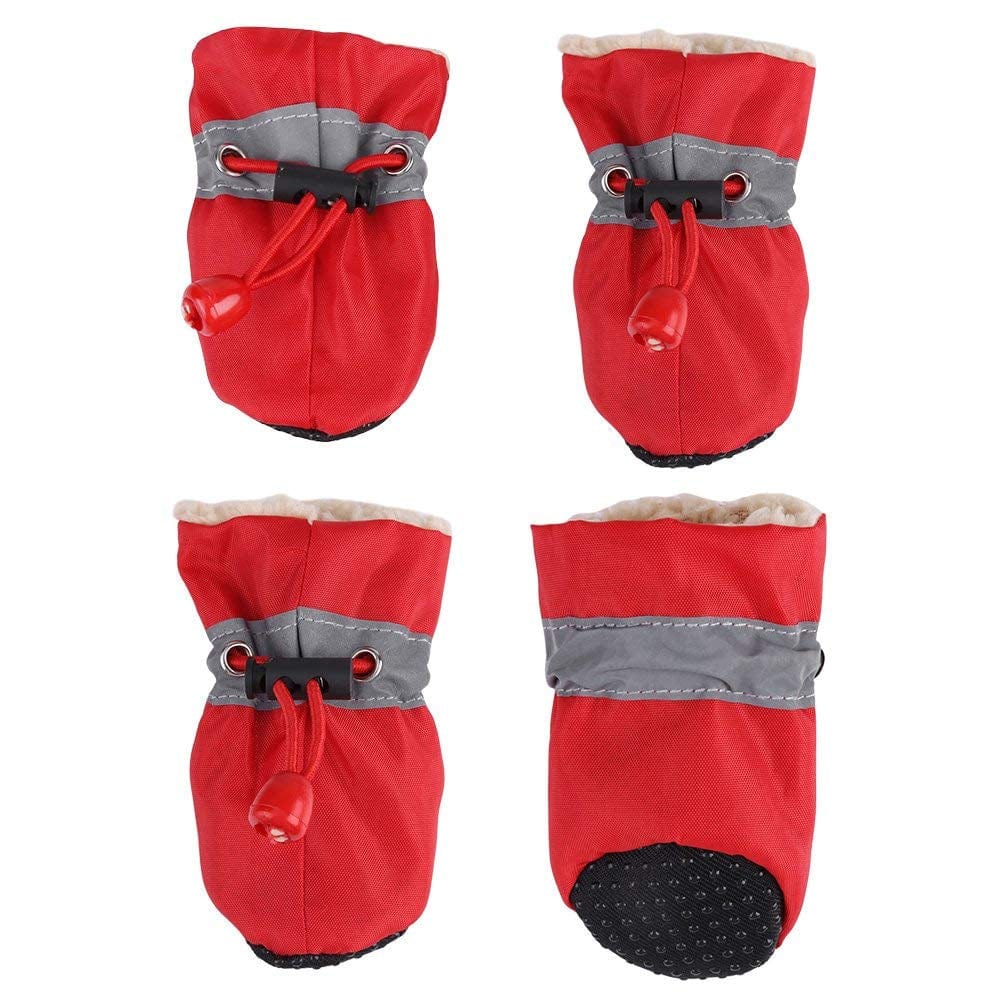4Pcs/Set Dog Outdoor Boots, Pet Dog Socks, Puppy Outdoor Indoor Boots Slip Pet Dog Shoes Boots Pet Dog Socks Dog Socks Soft Cotton Padded Black Animals & Pet Supplies > Pet Supplies > Dog Supplies > Dog Apparel Betued   