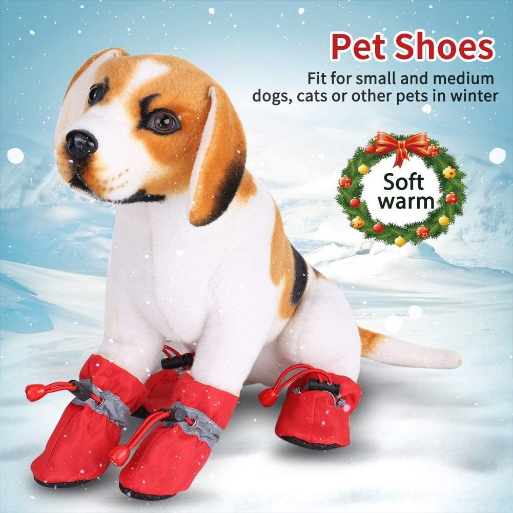 4Pcs/Set Dog Outdoor Boots, Pet Dog Socks, Puppy Outdoor Indoor Boots Slip Pet Dog Shoes Boots Pet Dog Socks Dog Socks Soft Cotton Padded Black Animals & Pet Supplies > Pet Supplies > Dog Supplies > Dog Apparel Betued   
