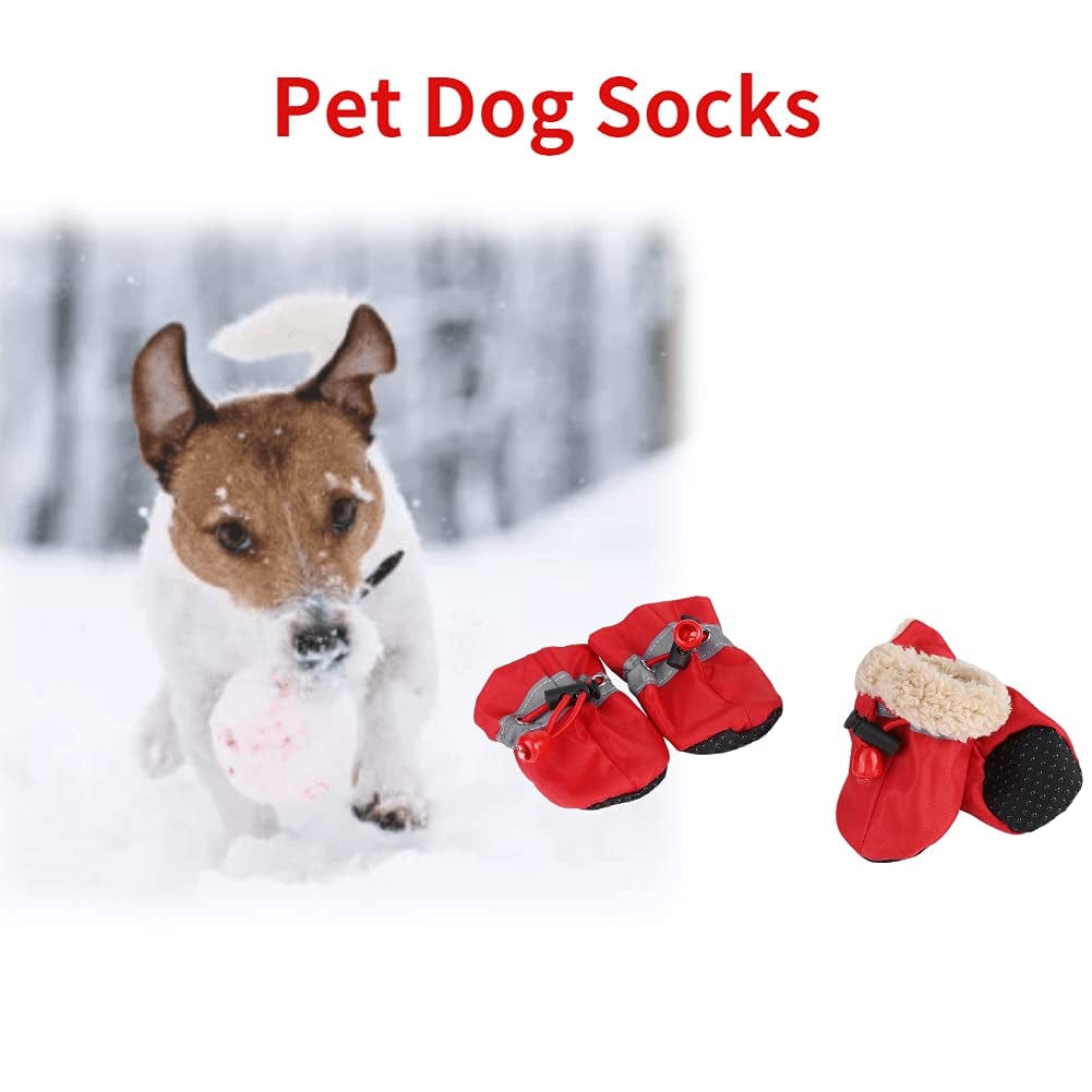 4Pcs/Set Dog Outdoor Boots, Pet Dog Socks, Puppy Outdoor Indoor Boots Slip Pet Dog Shoes Boots Pet Dog Socks Dog Socks Soft Cotton Padded Black Animals & Pet Supplies > Pet Supplies > Dog Supplies > Dog Apparel Betued   