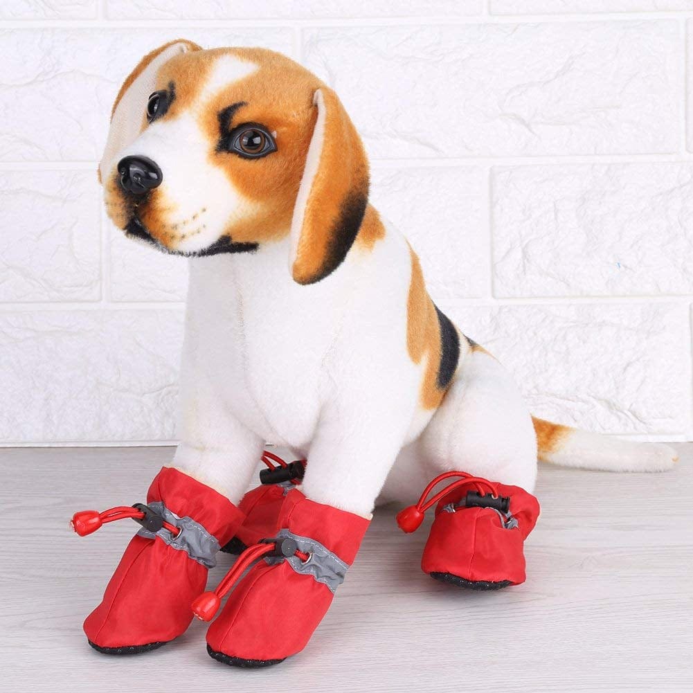 4Pcs/Set Dog Outdoor Boots, Pet Dog Socks, Puppy Outdoor Indoor Boots Slip Pet Dog Shoes Boots Pet Dog Socks Dog Socks Soft Cotton Padded Black Animals & Pet Supplies > Pet Supplies > Dog Supplies > Dog Apparel Betued   