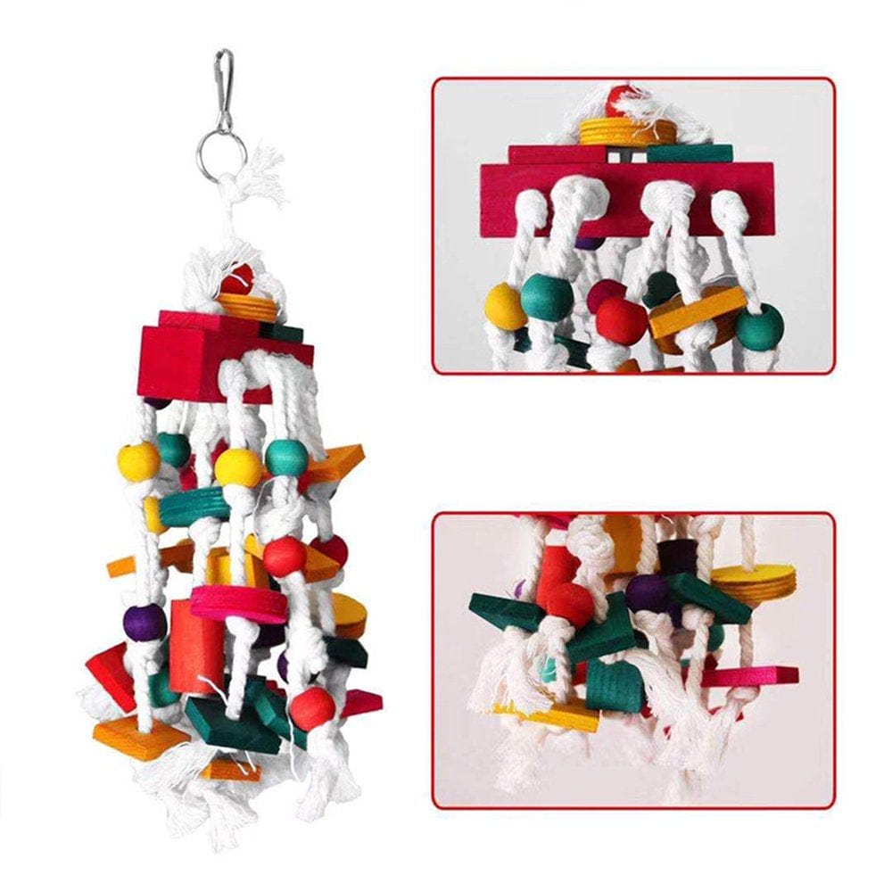 4Piece Parrot Toys, Gnawing Toys, Macaws, African Grey Parrots and Various Parrot Bird Cage Accessories, Parrot Cage Toys Animals & Pet Supplies > Pet Supplies > Bird Supplies > Bird Cage Accessories Laidan   