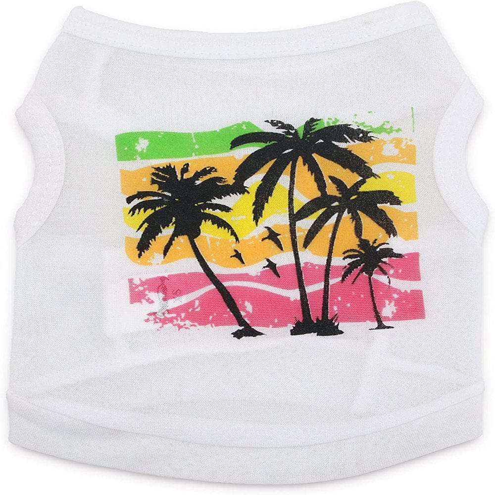 4Th of July Pet Shirt Girl Puppy Clothes Princess Dog T Shirt Cute Breathable Watermelon Dogs Tshirt Summer Vest Cat Apparel Animals & Pet Supplies > Pet Supplies > Cat Supplies > Cat Apparel Bq   