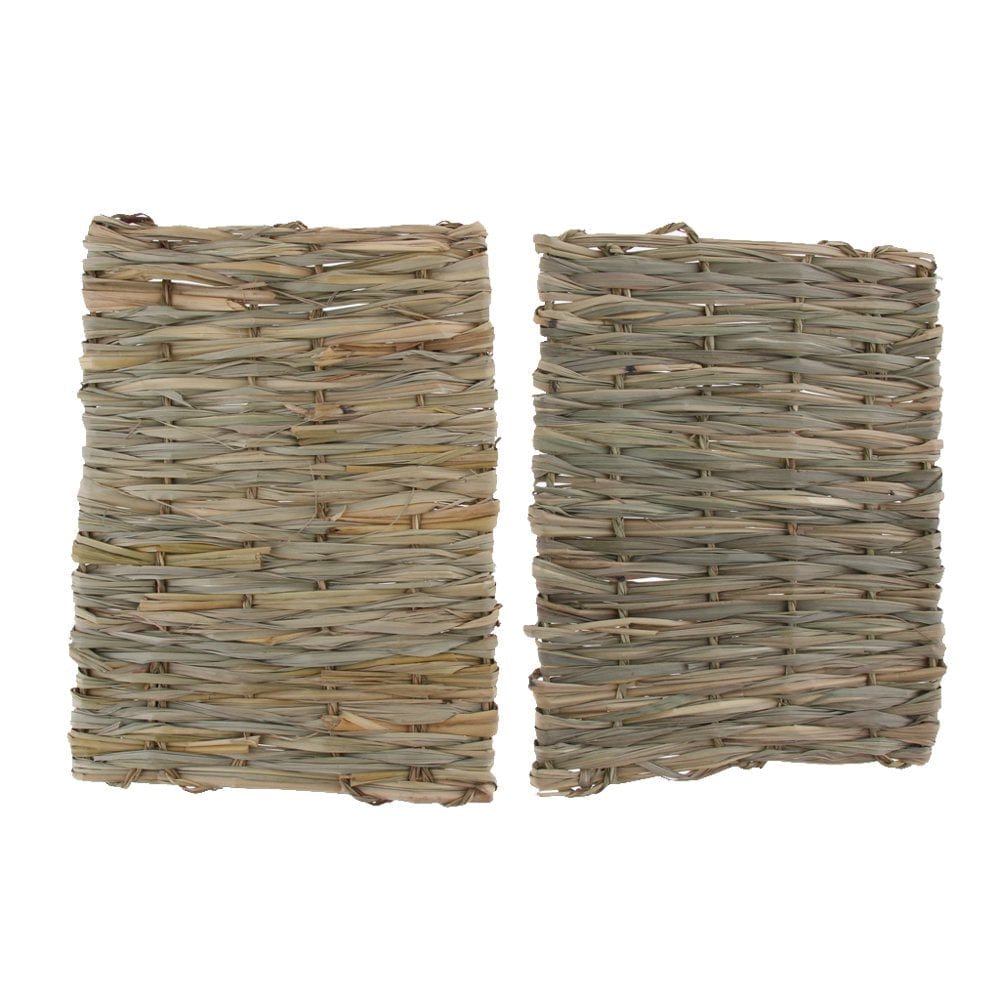 4X Small Animals Handmade Woven Straw Grass Nest Mat Pet Bedding Chew Toy Animals & Pet Supplies > Pet Supplies > Small Animal Supplies > Small Animal Bedding Baoblaze   