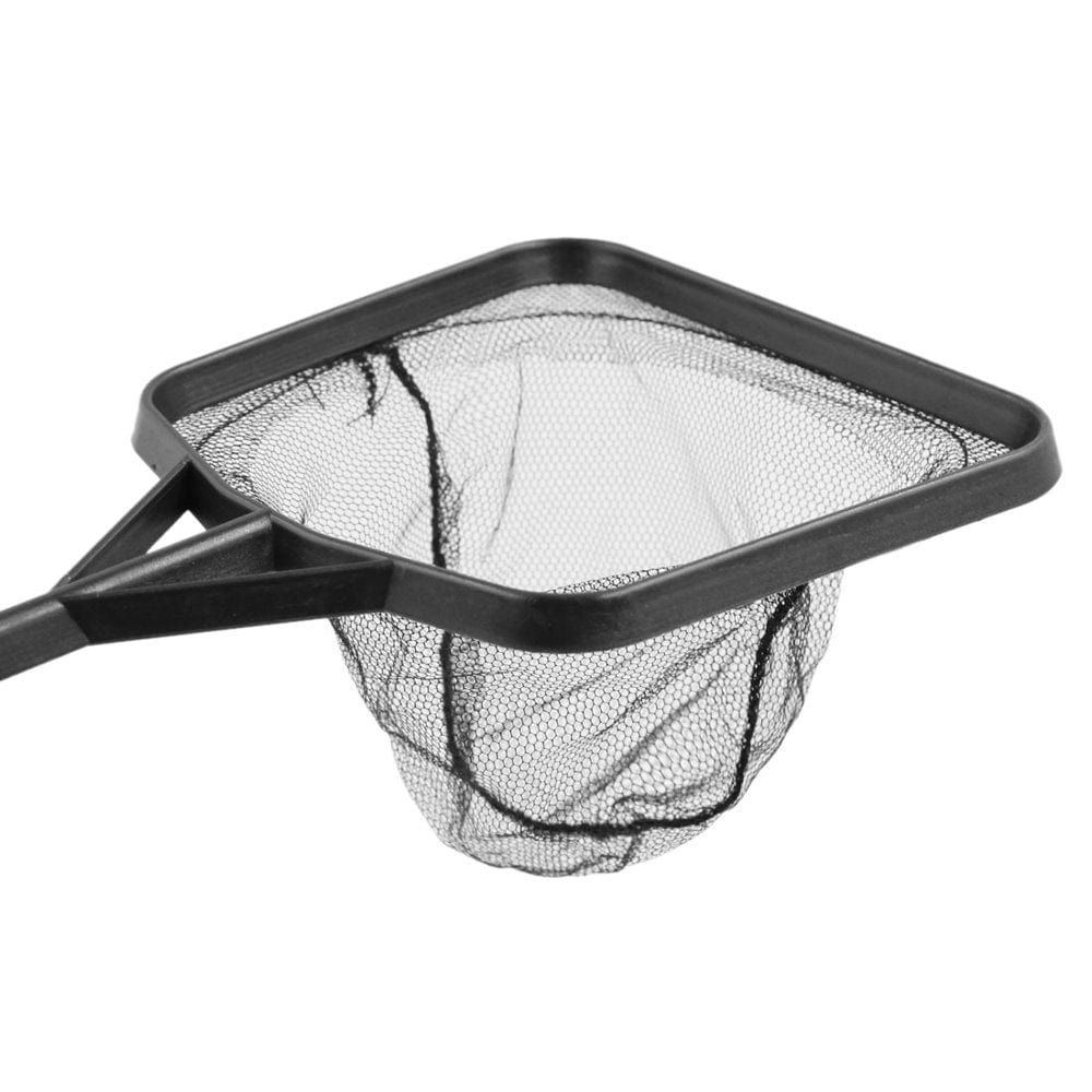 5.5" Wide Black Nylon Plastic Fish Shrimp Skimming Net for Aquarium Betta Tank Animals & Pet Supplies > Pet Supplies > Fish Supplies > Aquarium Fish Nets Unique-Bargains   