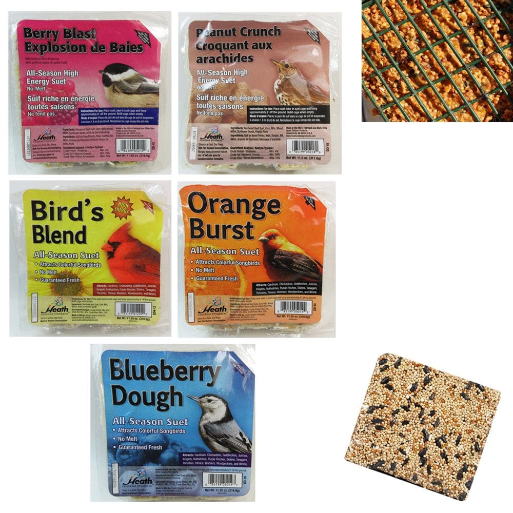 5 Pack All Season Suet Cake Bird Food Heath Outdoor Products Wild Treat 11.25 Oz Animals & Pet Supplies > Pet Supplies > Bird Supplies > Bird Treats JMK IIT   