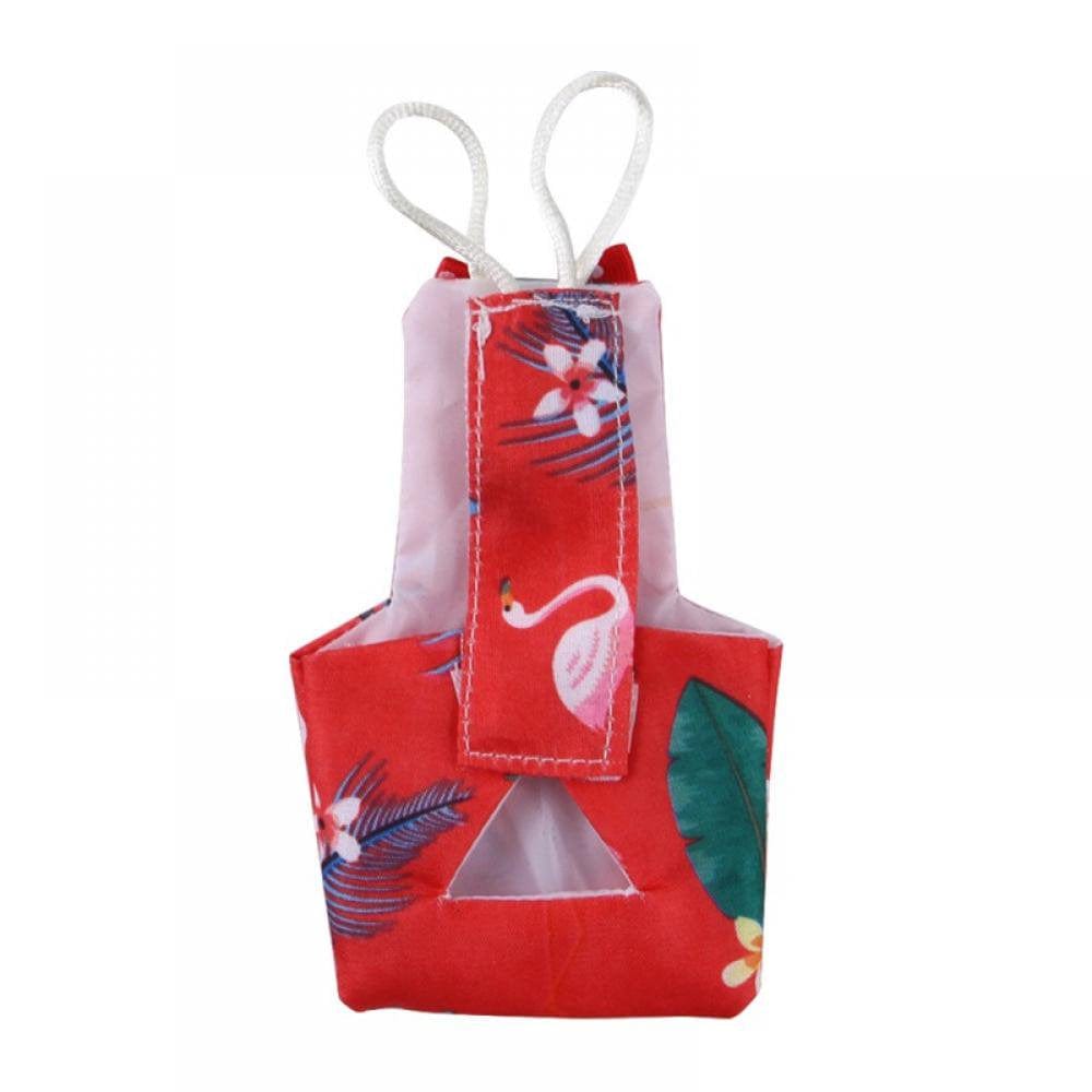 5 Pack Bird Diaper, Soft Birds Flight Suits with Leash Hole, Washable & Reusable Parrots Nappies with Bowtie Decor, Breathable Pet Pee Pads for Budgie Parakeet, Cockatoos(2 Sizes) Animals & Pet Supplies > Pet Supplies > Dog Supplies > Dog Diaper Pads & Liners TUOWEI   