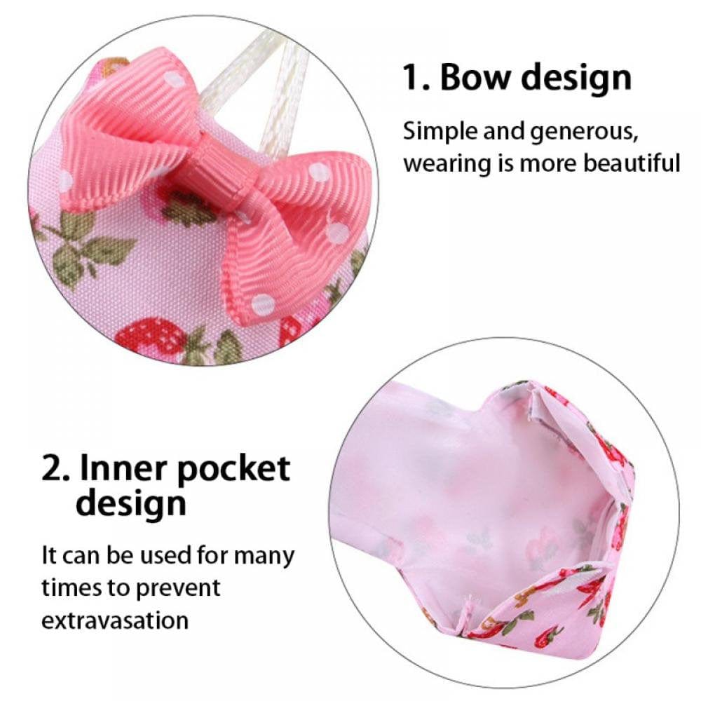 5 Pack Bird Diaper, Soft Birds Flight Suits with Leash Hole, Washable & Reusable Parrots Nappies with Bowtie Decor, Breathable Pet Pee Pads for Budgie Parakeet, Cockatoos(2 Sizes) Animals & Pet Supplies > Pet Supplies > Dog Supplies > Dog Diaper Pads & Liners TUOWEI   