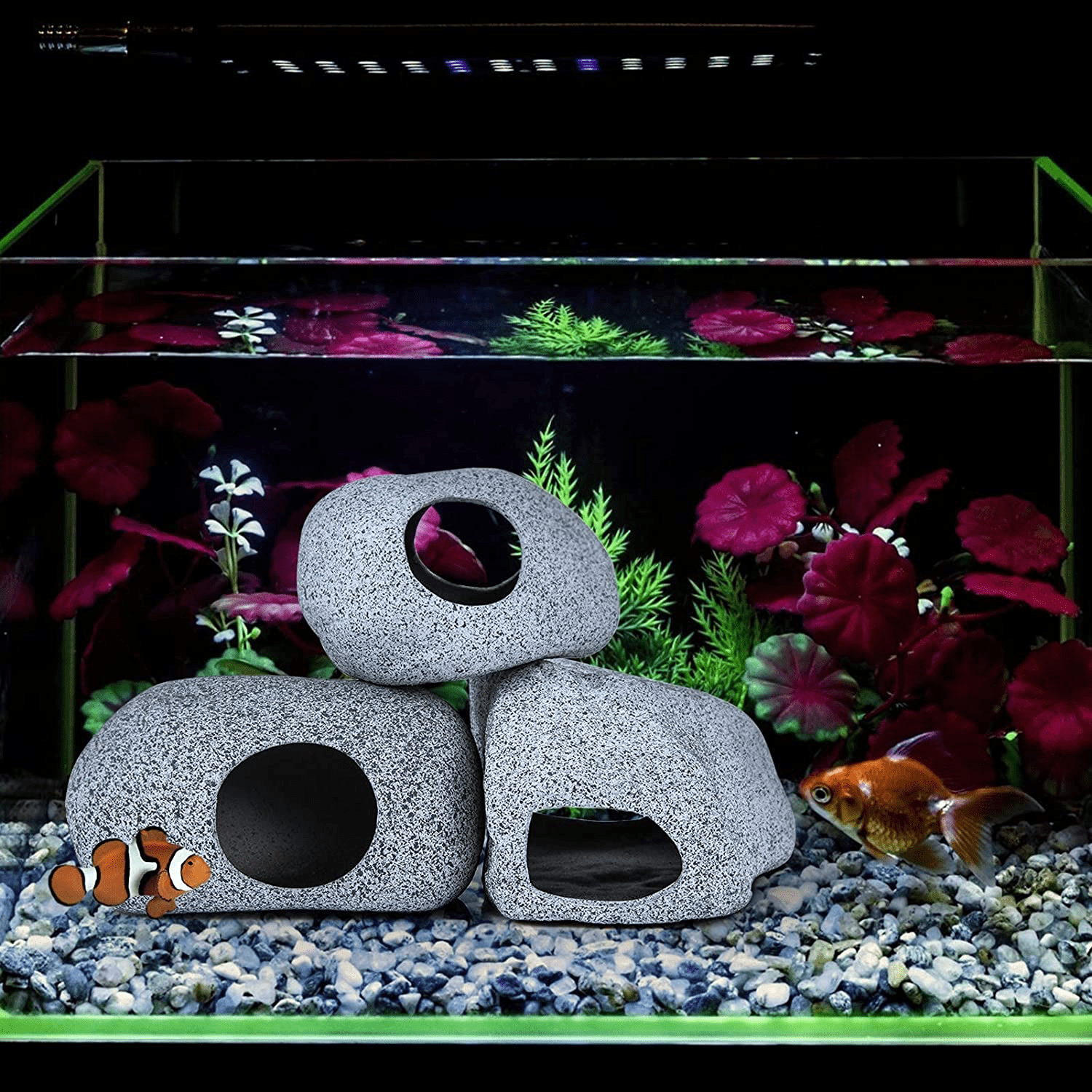 3 Pack Aquarium Ornaments Decoration, Fish Tank Algeria