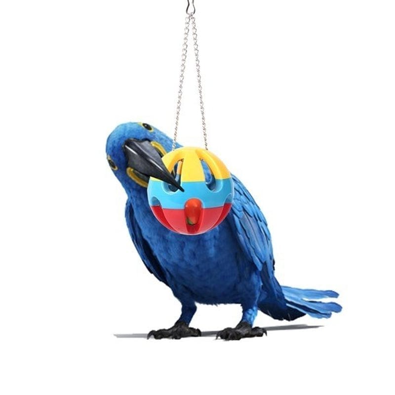 5 Packs Bird Swing Chewing Toys Parrot Toy Bird Cage Bell String Swing Bite Toys Parrot Hammock Bell Toys Bird Cage Hanging Toy with Wood Beads for Parakeets Cockatiels Conures Finches Budgie