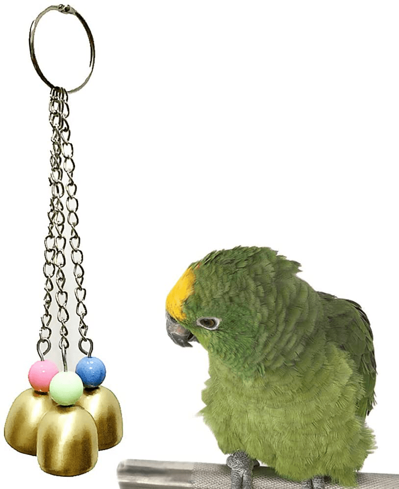 5 Pcs Bird Perches Cage Toys Hanging Bell Swing Chewing Toys Wooden Ladder Hammock for Small and Medium Parrot Birds, Cockatiels, Conures, Macaws, Finches Animals & Pet Supplies > Pet Supplies > Bird Supplies > Bird Ladders & Perches Antcher   