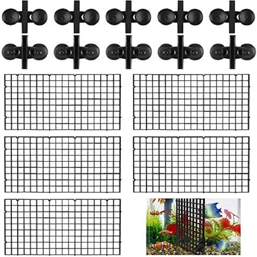 5 Pcs Fish Tank Divider, Aquarium Filter with 10 Pieces Sucker Clips (30 * 15CM) Animals & Pet Supplies > Pet Supplies > Fish Supplies > Aquarium Filters guichangkai   