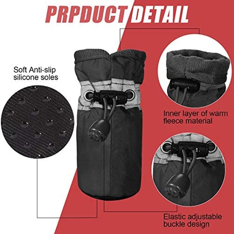 5 Sets 20 Pieces Dog Boots Paw Protectors Anti-Slip Dog Sock Shoes Waterproof Dog Boots with Adjustable Fastening Straps for Pets Dogs (Small Size) Animals & Pet Supplies > Pet Supplies > Dog Supplies > Dog Apparel Weewooday   