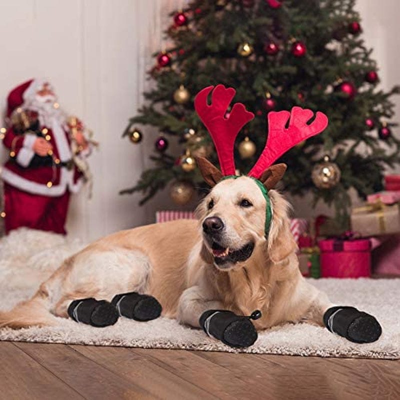 5 Sets 20 Pieces Dog Boots Paw Protectors Anti-Slip Dog Sock Shoes Waterproof Dog Boots with Adjustable Fastening Straps for Pets Dogs (Small Size) Animals & Pet Supplies > Pet Supplies > Dog Supplies > Dog Apparel Weewooday   