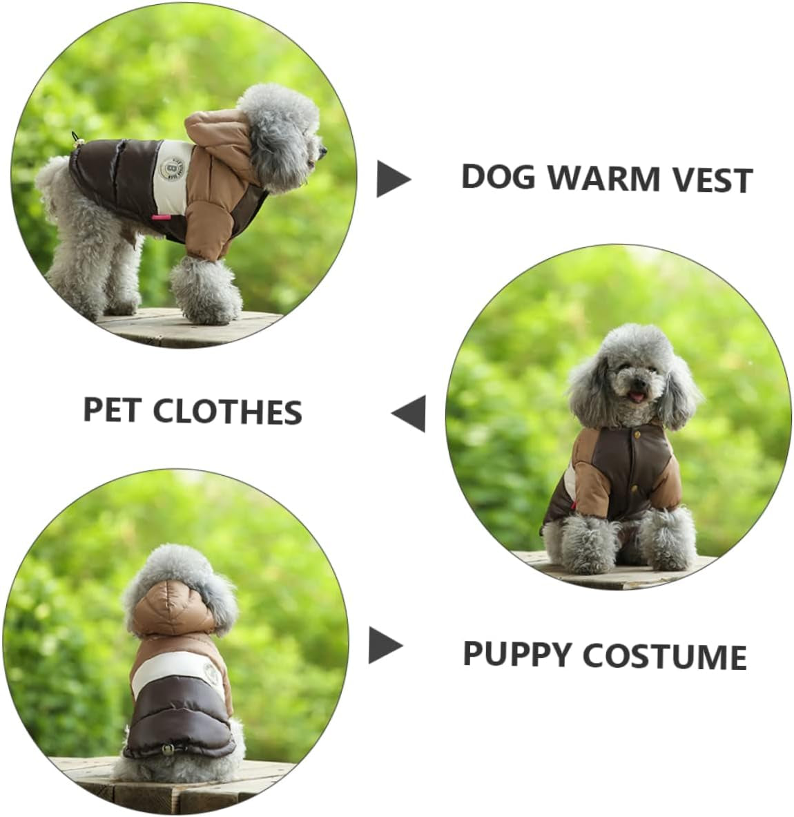 BCOATH 2 Pcs Pet Cotton Clothes Dog Sweaters for Small Dogs Sweaters for Girls Girl Dog Clothes Dog Breathable Vest Dog Parka Fleece Vest Dog Sweater Warm Clothes Small Dog Warm Vest Warm Animals & Pet Supplies > Pet Supplies > Dog Supplies > Dog Apparel BCOATH   