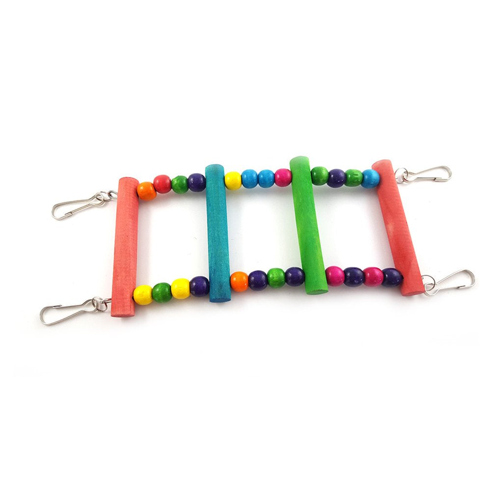 Walbest Bird Parrot Toys Ladders Swing Chewing Toys Hanging Pet Bird Cage Accessories Hammock Swing Toy for Small Parakeets Cockatiels, Lovebirds, Conures, Macaws, Lovebirds, Finches, 12Inch 4 Ladders Animals & Pet Supplies > Pet Supplies > Bird Supplies > Bird Cage Accessories Walbest   