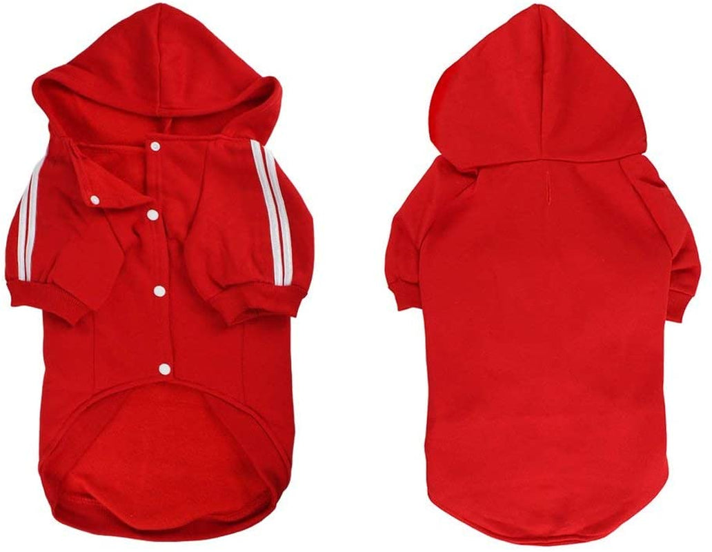 PETLESO Dog Sweater for Large Dog, Warm Cotton Hoodie Sweatshirt for Medium Large Dogs, Red 3XL Animals & Pet Supplies > Pet Supplies > Dog Supplies > Dog Apparel PETLESO   