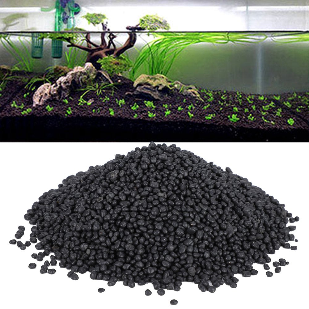 Mavis Laven Aquarium Black Gravel Fish Tank Water Plants Mud Aquarium Substrate Soil for Aquariums Landscaping Vases Plants 1Kg Animals & Pet Supplies > Pet Supplies > Fish Supplies > Aquarium Gravel & Substrates Mavis Laven   