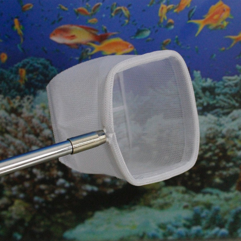 Aquaneat Shrimp Net, 2" Circular Fish Net Aquarium, Fish Tank Net with Extendable Handle
