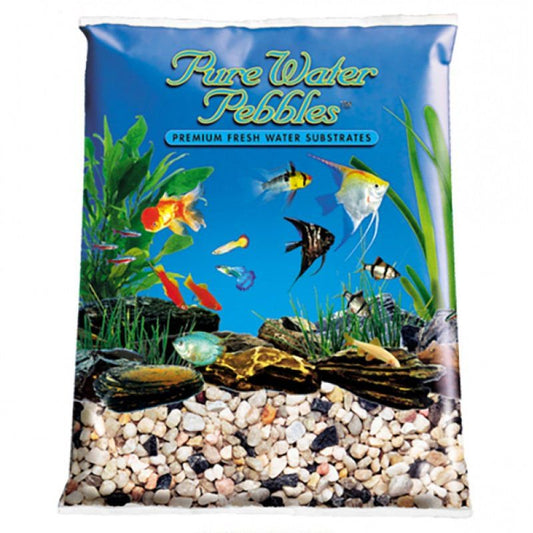 Pure Water Pebbles Aquarium Gravel - Rainbow Gems 5 Lbs (6.3-9.5 Mm Grain) Pack of 2