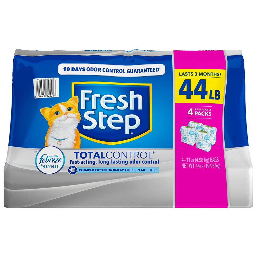 Fresh Step Total Control Scented Litter W/ Febreze, Clumping Cat Litter (44 Lbs) Animals & Pet Supplies > Pet Supplies > Cat Supplies > Cat Litter FRESH STEP   