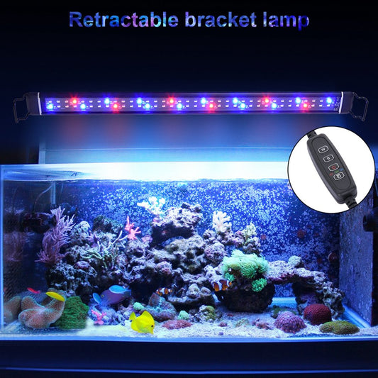 Full-Spectrum Aquarium Light with Aluminum Alloy Shell Extendable Brackets-Light Animals & Pet Supplies > Pet Supplies > Fish Supplies > Aquarium Lighting SQUARE CARMEN   