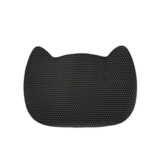 Pwtool Waterproof Litter Trapper Pad, Cat Litter Trapping Mat, Foldable Cat Mat for Litter Box, Honeycomb Double-Layer Litter Pad Normal Animals & Pet Supplies > Pet Supplies > Cat Supplies > Cat Litter Box Mats Pwtool Black  