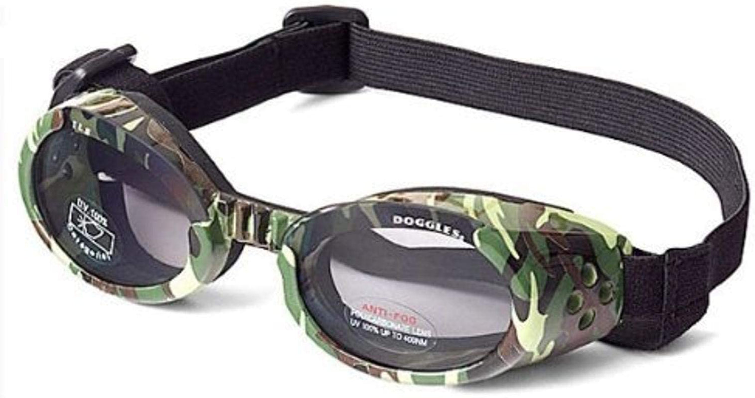 Doggles ILS Dog Goggle Sunglasses in Green Camo / Smoke Lens Large Animals & Pet Supplies > Pet Supplies > Dog Supplies > Dog Apparel Doggles, LLC 1 Medium 