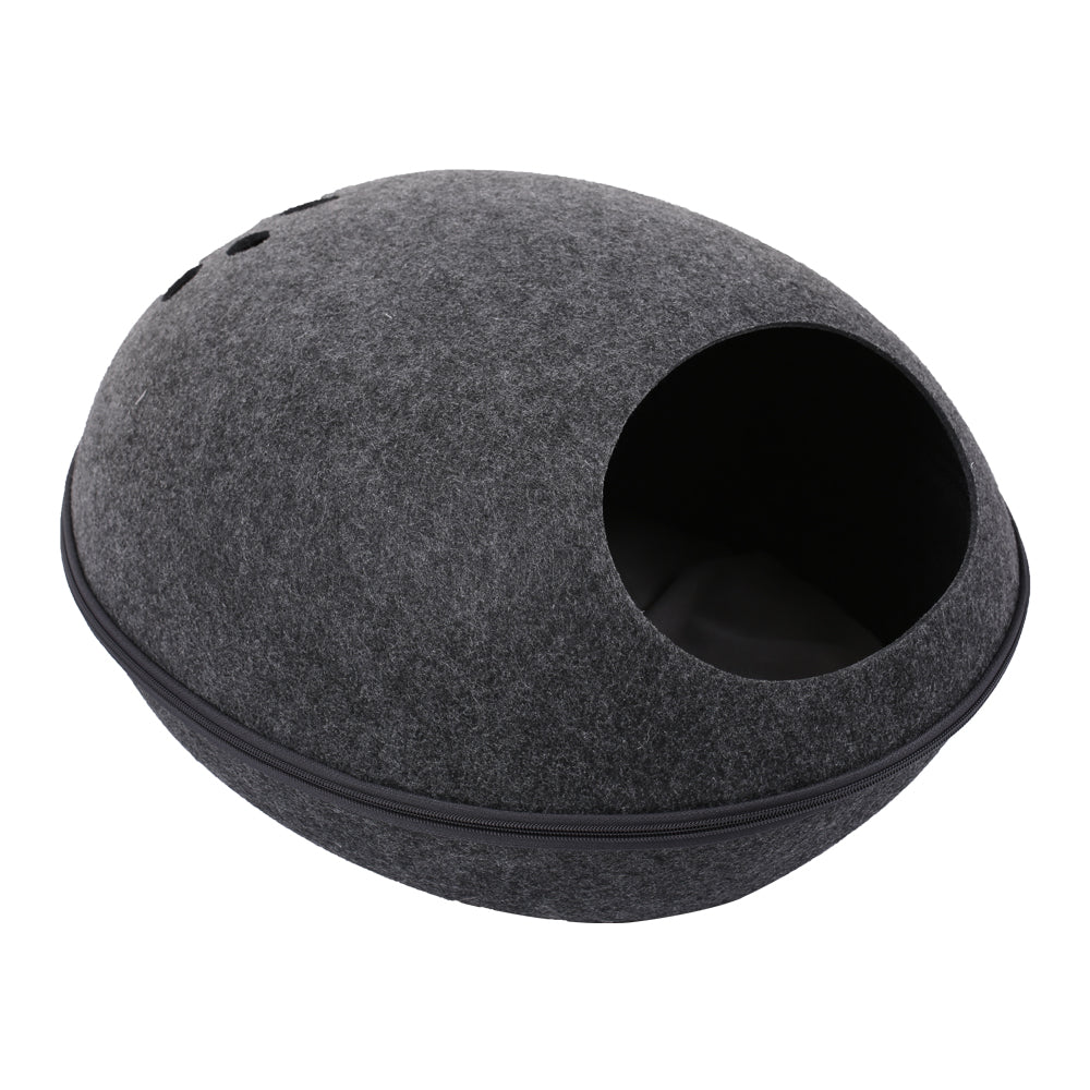 Tickas Cat Cave Large Capacity Cat Beds House for Indoor Cats Kittens Pets Animals & Pet Supplies > Pet Supplies > Cat Supplies > Cat Beds Tickas Gray  