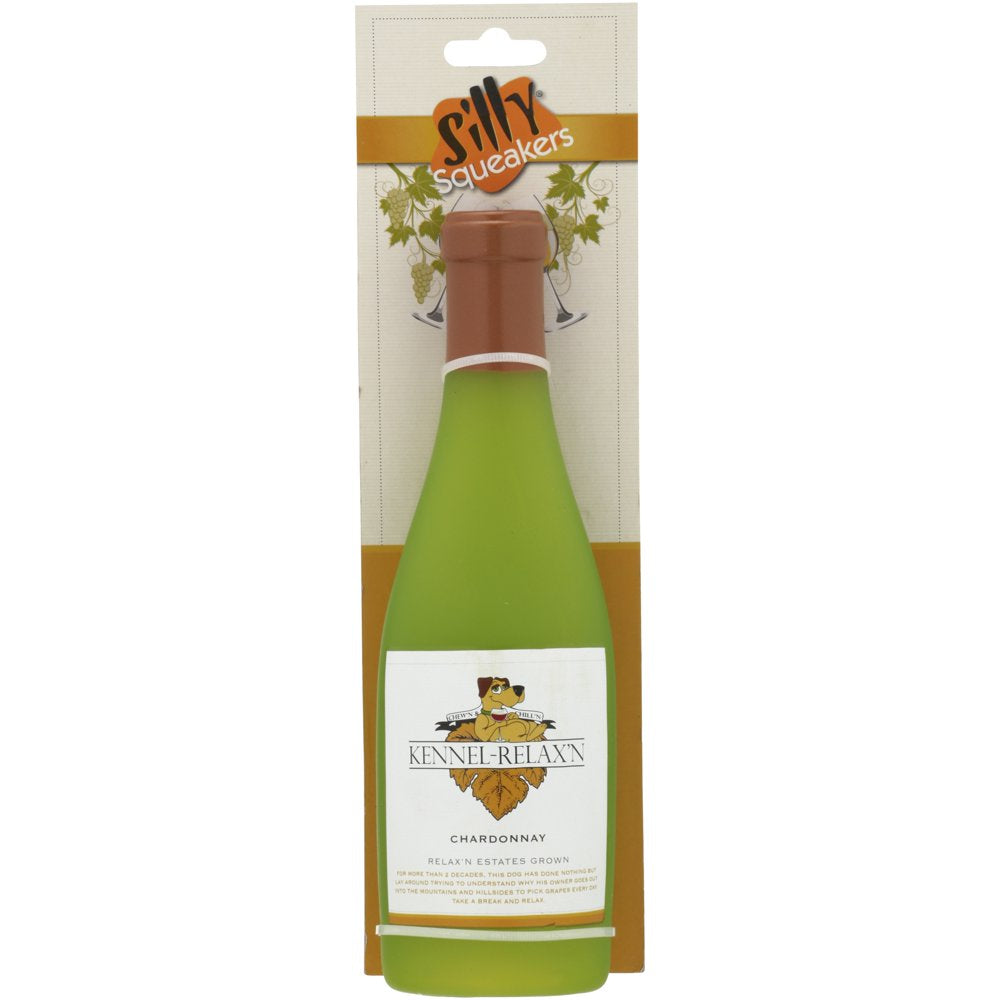 Silly Squeakers Chardonnay Durable Wine Bottle Dog Toy Animals & Pet Supplies > Pet Supplies > Dog Supplies > Dog Toys VIP Products   