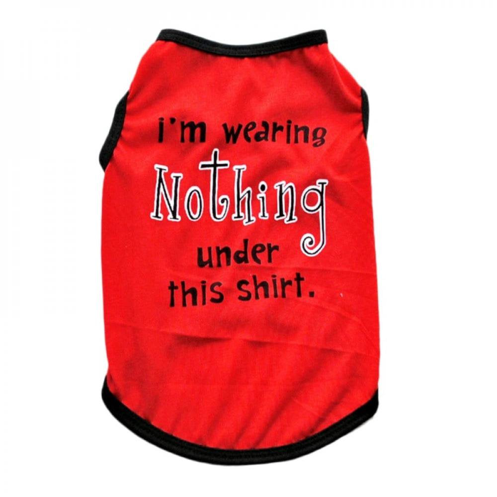 Monfince Puppy Clothes for Small Dog Boy Fashion Letter Summer Shirt for Chihuahua Yorkies Male Pet Outfits Cat Clothing Black Vest Funny Apparel, Purple, S Animals & Pet Supplies > Pet Supplies > Cat Supplies > Cat Apparel Monfince S Red 