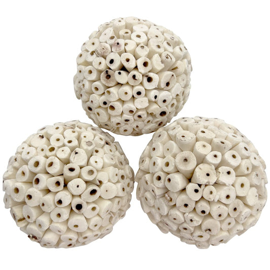 5109 Pk3 Mega 4 Inch Sola Ball M&M Bird Toys - Three Huge Natural Shredding Foraging Bird Toys Animals & Pet Supplies > Pet Supplies > Bird Supplies > Bird Toys M&M Bird Toys 4 inch Ball 3 