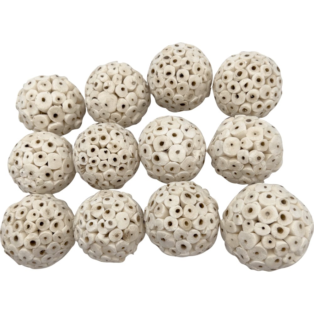 5109 Pk3 Mega 4 Inch Sola Ball M&M Bird Toys - Three Huge Natural Shredding Foraging Bird Toys Animals & Pet Supplies > Pet Supplies > Bird Supplies > Bird Toys M&M Bird Toys 2.4 inch Ball 12 