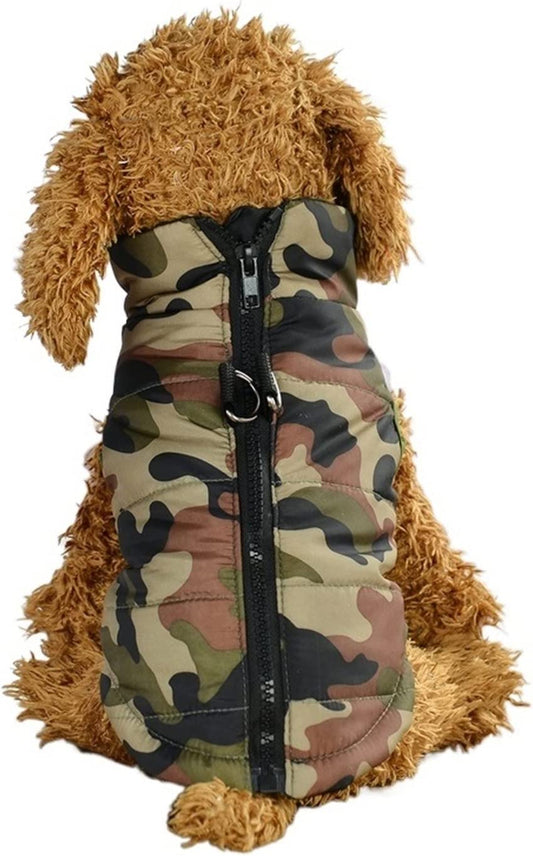 Keffiyeh Dog Clothes for Small Dogs Coat Warm Puppy Pet Cat Vest Jacket Clothing (Color : Camouflage, Size : Medium) Animals & Pet Supplies > Pet Supplies > Dog Supplies > Dog Apparel keffiyeh   