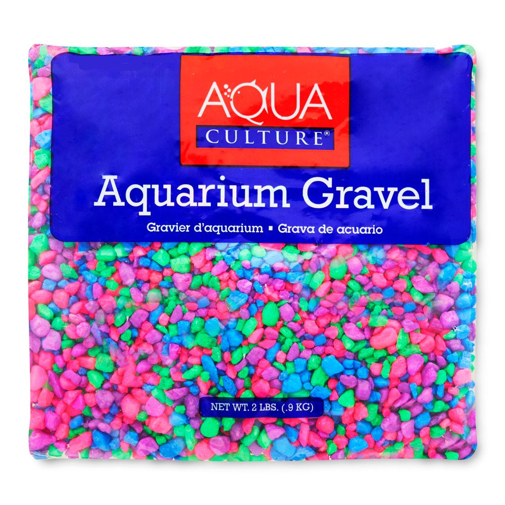 Aqua Culture Aquarium Gravel, Rainbow, 2 Lb. Animals & Pet Supplies > Pet Supplies > Fish Supplies > Aquarium Decor Wal-Mart Stores, Inc.   