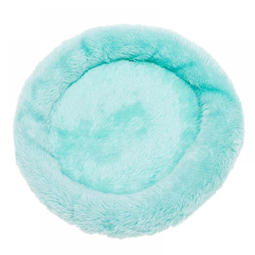 MELLCO Small Pet round Soft Fleece Bed, Winter Warm Fleece Hamsters House round Anti-Skid Sleeping Mat for Gerbils Chinchillas Squirrel Hedgehog Guinea Pigs Small Animals - Coffee - L