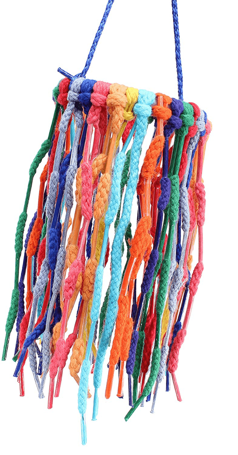 51213 Large Aglet Heaven Bonka Bird Toys Cotton Colorful Parrot Quaker Macaw African Grey Cockatoo Animals & Pet Supplies > Pet Supplies > Bird Supplies > Bird Toys Bonka Bird Toys   