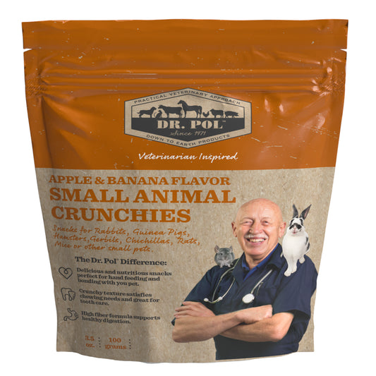 Dr. Pol Apple & Banana Flavor Crunchy Small Animal Treats, 3 Oz. Bag Animals & Pet Supplies > Pet Supplies > Small Animal Supplies > Small Animal Treats Consumers Supply Distributing, LLC   