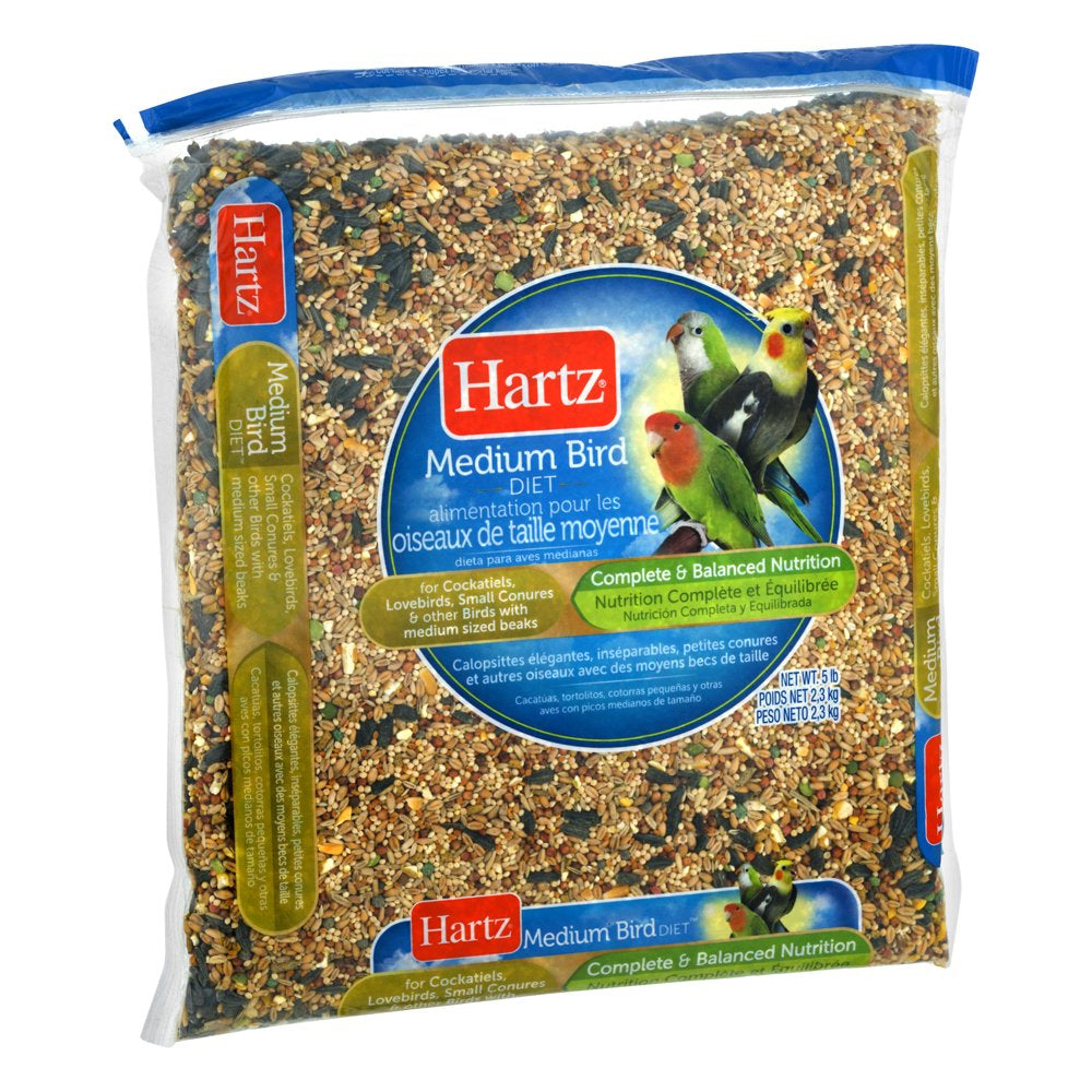 Hartz Medium Bird Food, 5.0 LB Animals & Pet Supplies > Pet Supplies > Bird Supplies > Bird Food The Hartz Mountain Corporation   