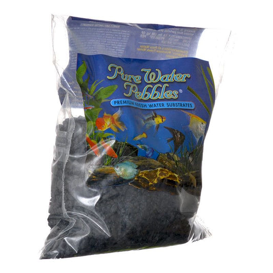 Pure Water Pebbles Aquarium Gravel - Jet Black 2 Lbs (3.1-6.3 Mm Grain) Animals & Pet Supplies > Pet Supplies > Fish Supplies > Aquarium Gravel & Substrates Pure Water Pebbles   