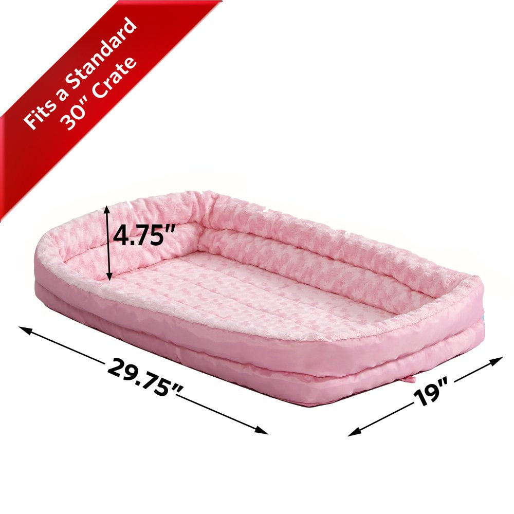 Midwest Quiettime Pet Bed & Dog Crate Mat, Pink, 30" Animals & Pet Supplies > Pet Supplies > Cat Supplies > Cat Beds Midwest Homes For Pets   