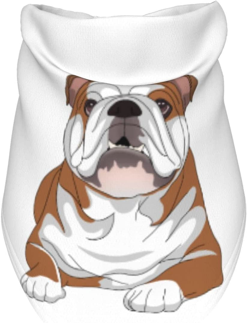 Cute Bulldog Pet Pet Dog and Cat Decorative Triangle Scarf,Dog Bandana,Breathable and Stain Resistant. Animals & Pet Supplies > Pet Supplies > Dog Supplies > Dog Apparel ZALTAS   