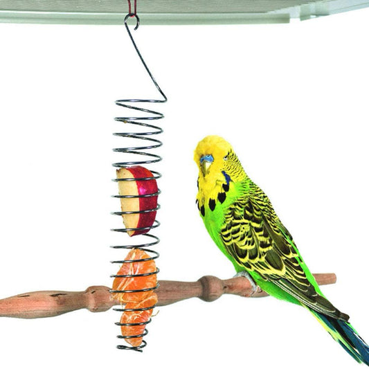 Bird Food Holder, Bird Feeder Toy, Bird Small Animal Fruit Vegetable Holder Stainless Steel Vegetable Skewer Foraging Hanging Food Feed Treating Tool for Parrots Cockatoo Cockatiel Animals & Pet Supplies > Pet Supplies > Bird Supplies > Bird Food Gisneze   