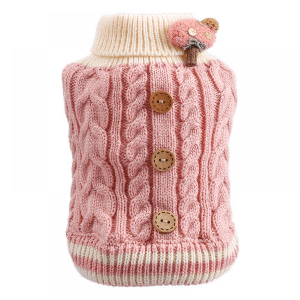 Knitted Dog Sweater for Small Dogs Winter Dog Clothes Warm Puppy Dog Coat Outfits Dog Apparel for Small Dogs Pets Animals & Pet Supplies > Pet Supplies > Dog Supplies > Dog Apparel XSAmazing   