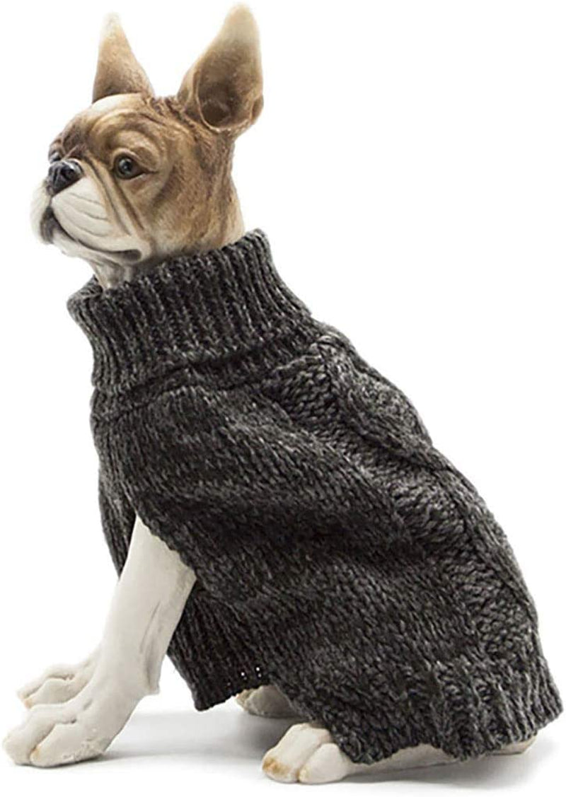 Apetian Dog Sweater Cold Weather Coats Winter Dog Apparel Dog Knitwear Clothing (M, Sh004-Green) Animals & Pet Supplies > Pet Supplies > Dog Supplies > Dog Apparel Apetian SH005-Dark Grey S 