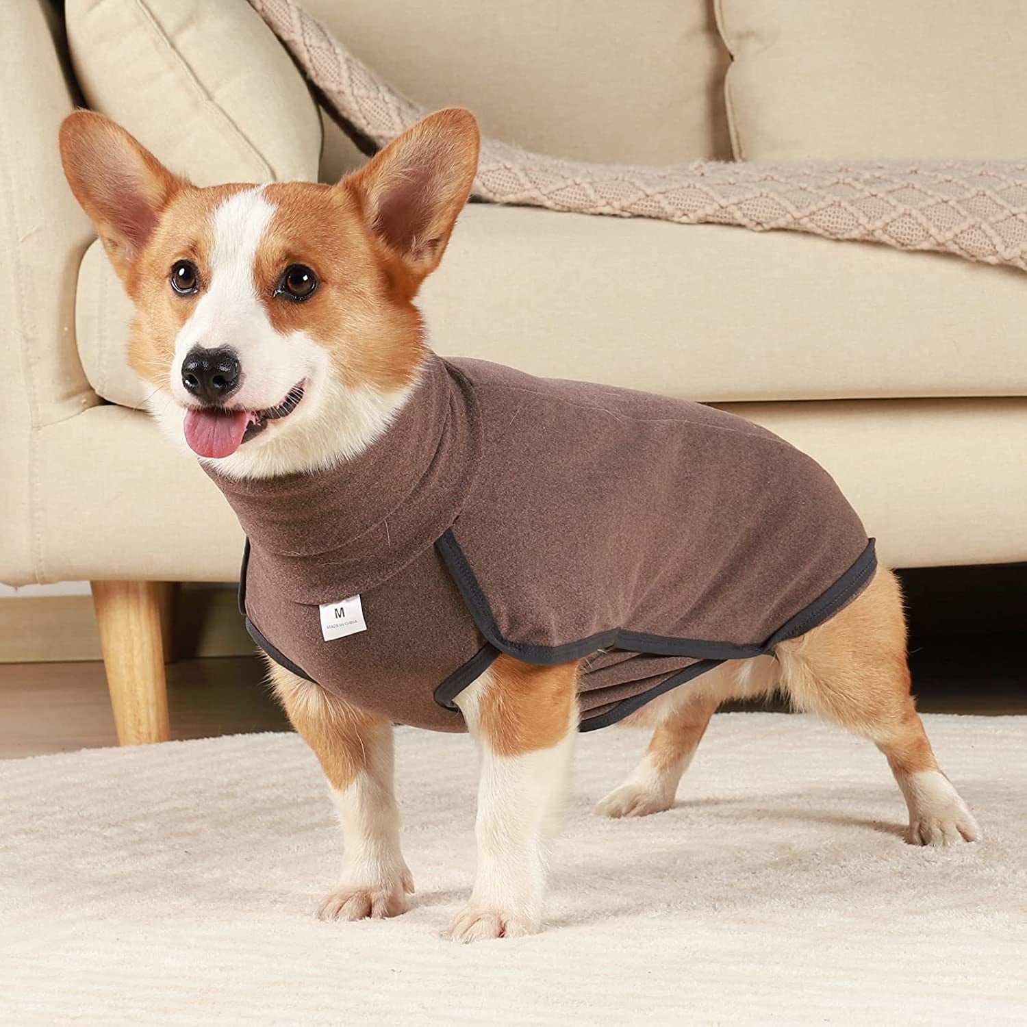 Dog Sweater Pullover Cold Weather Vest for Dogs Dog Sweatshirt Dog Jacket for Indoor and Outdoor Use (Xx-Small, Brown) Animals & Pet Supplies > Pet Supplies > Dog Supplies > Dog Apparel Dotoner   